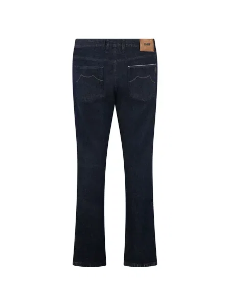 Pantaloni Moorer cu autograf albastru