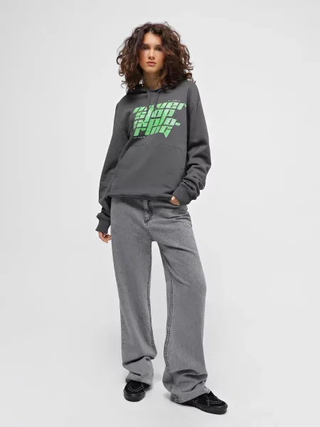 Худи The North Face серое