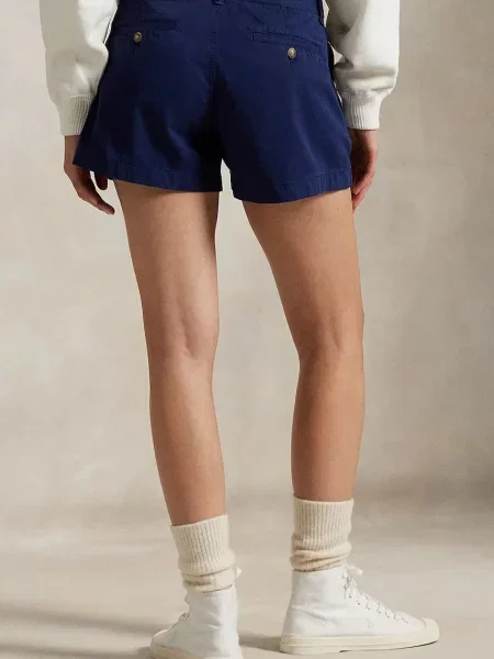 Bermudy o kroju loose fit z czystej bawełny Polo Ralph Lauren granatowe