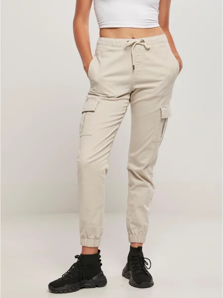 Pantaloni cargo Urban Classics cu talie înaltă alergare