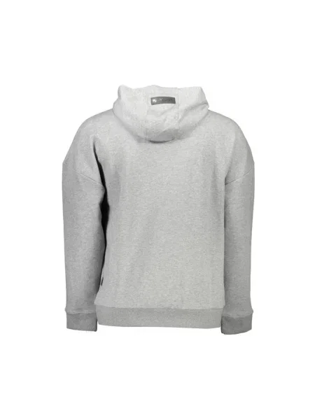 Bluza z kapturem Plein Sport z kapturem szara