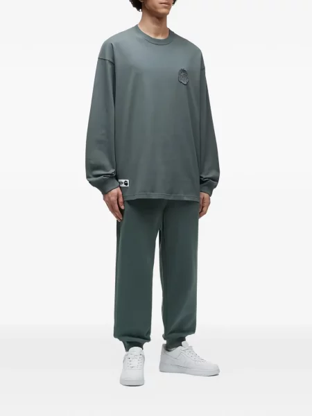 Pantaloni Fingercroxx cu autograf verde