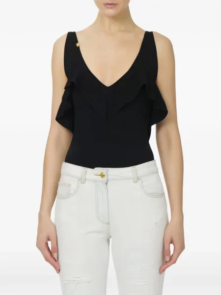 Body Elisabetta Franchi cu volane negru
