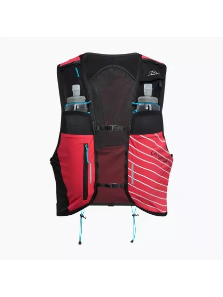 Kamizelka do biegania La Sportiva Ultra Trail Vest 10 l hibiscus/ malibu blue czerwona