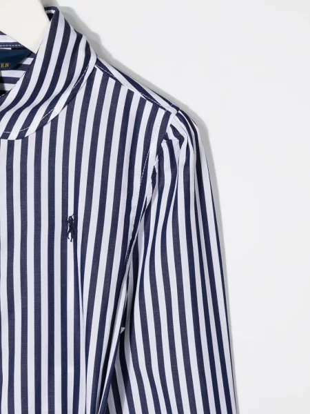 Sukienka koszulowa dziecięca Polo Ralph Lauren biała