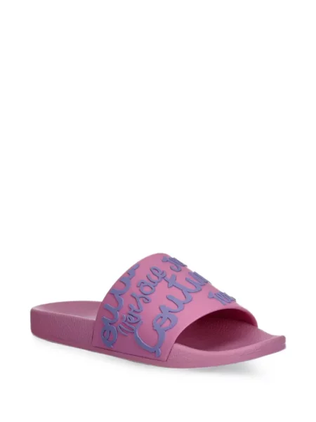 Papuci Versace Jeans Couture cu autograf roz