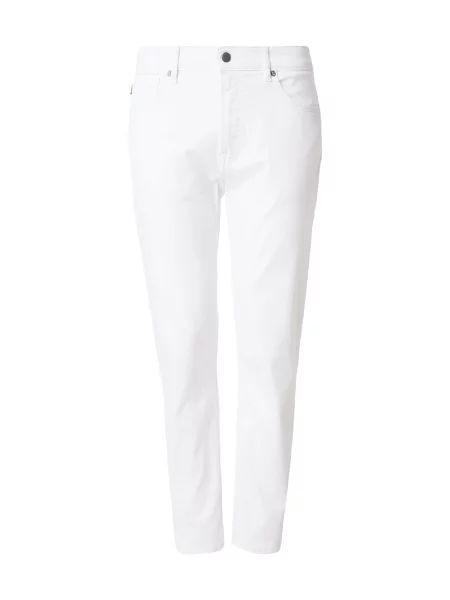 BOSS Jeans hlače Re Maine Bo Kremna bela