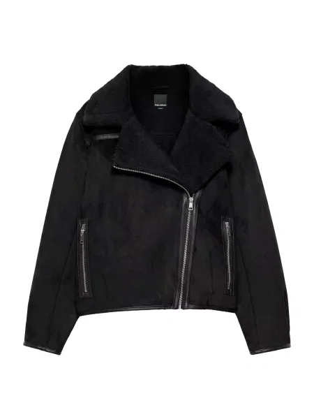 Pull&Bear Geacă de primăvară-toamnă negru