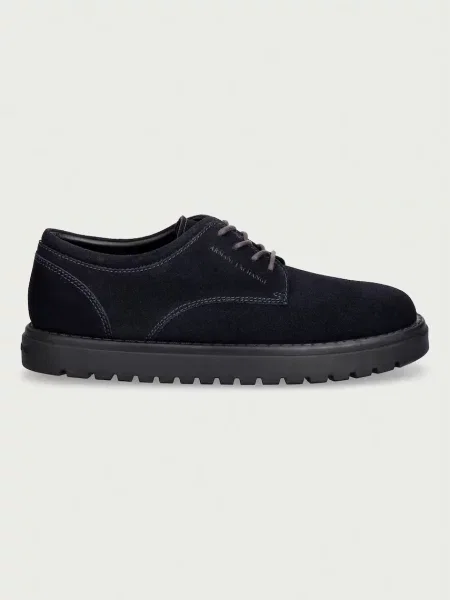 Armani Exchange pantofi pentru bărbați din piele întoarsă
