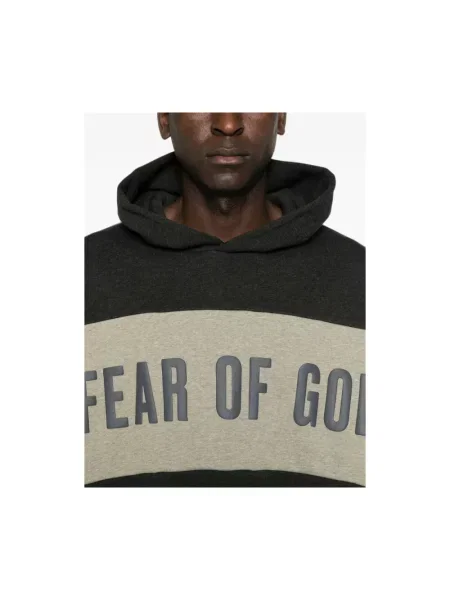Bluza z kapturem Fear Of God z kapturem szara