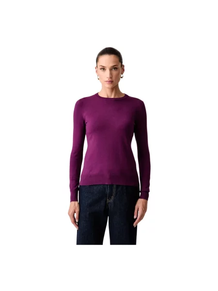 Sweter Trussardi fioletowy