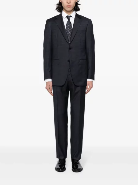 Costum Canali de lână albastru