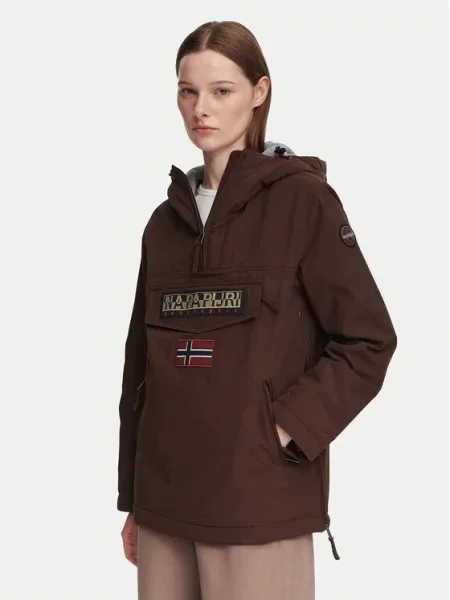 Napapijri Μπουφάν anorak Rainforest W Pkt 4 καφέ