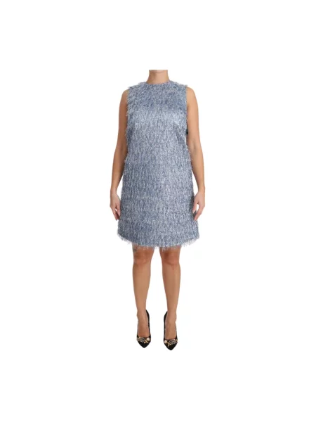 Sukienka mini Dolce And Gabbana biznesowa niebieska
