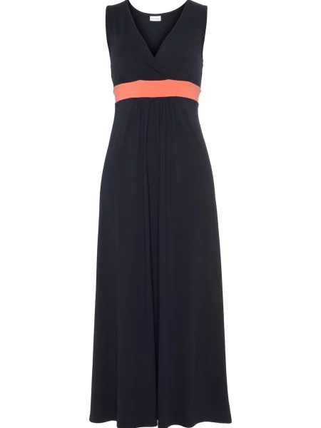 LASCANA Rochie de vară marin / portocaliu somon albastru