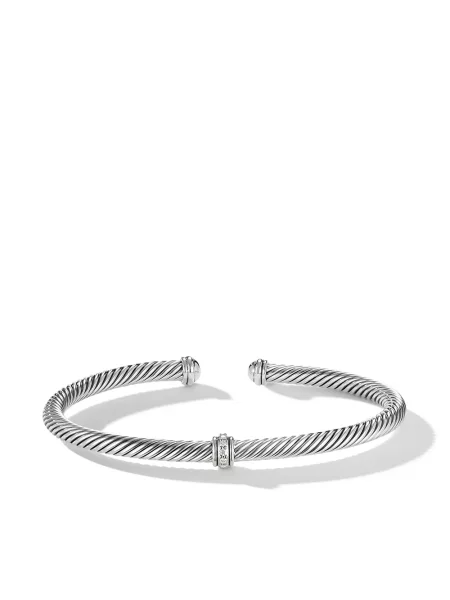 Brăţară David Yurman argintiu