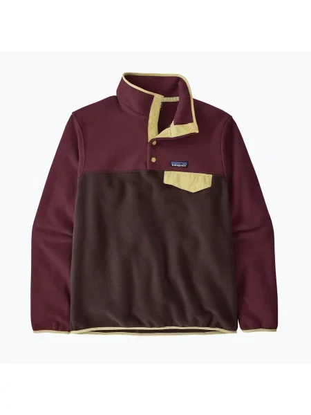 Bluză fleece pentru femei Patagonia Lightweight Synchilla Snap-T Pullover den brown maro