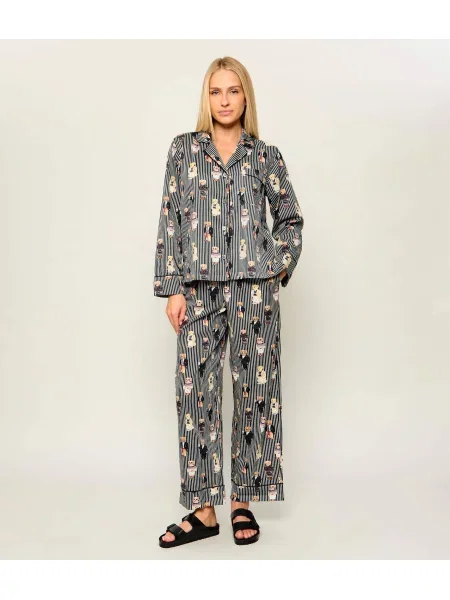 POLO RALPH LAUREN Pijama+bentiță Iconic Bear | Relaxed fit verde