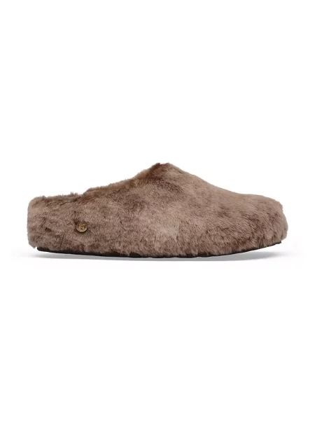 Birkenstock papuci de casă pentru femei Amsterdam Wrapped Shearling bej