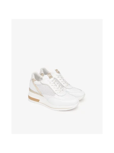 Sneakersy Nerogiardini skórzane białe