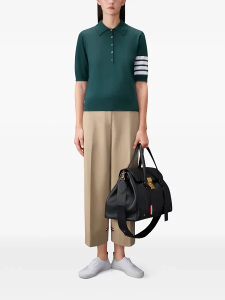 Gyapjú pólóing Thom Browne zöld