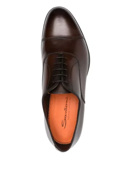 Oxford Santoni din piele maro