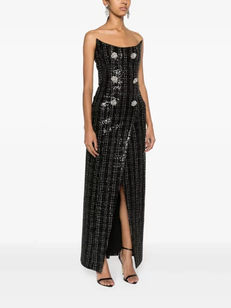 Rochie Balmain din tweed negru