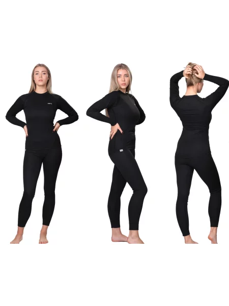 Bielizna termoaktywna Ice-Q Warm'N'Dry Woman czarna