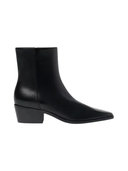 Buty do kostki Scarosso skórzane czarne
