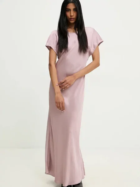 Answear Lab rochie maxi drept roz