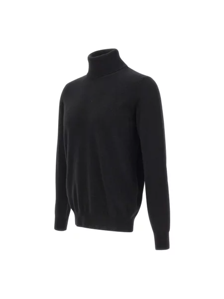 Sweter Kangra wełniany czarny