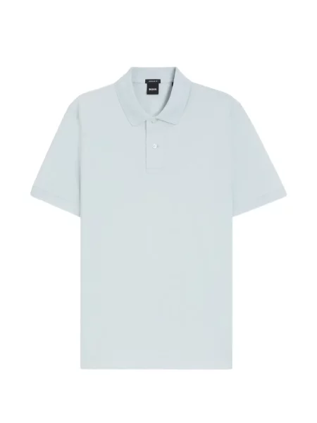 Tricou polo Boss cu broderie albastru
