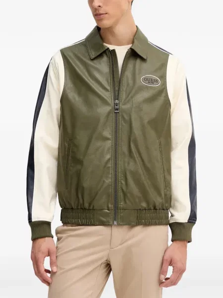 Geanta de piele Guess verde