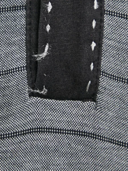 Pruhované dlouhé polotričko Boss Green Hugo Boss šedé