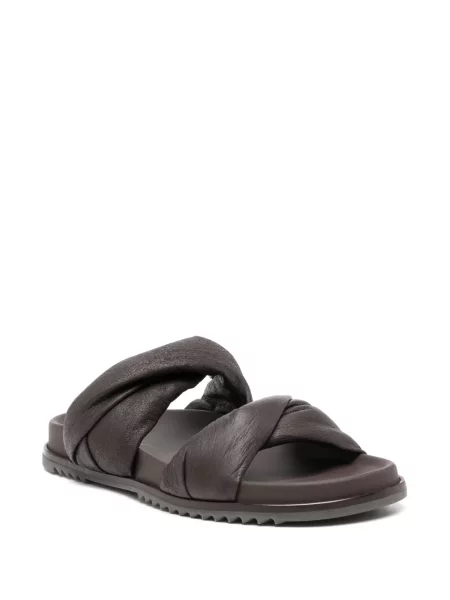 Sandale Rick Owens cu vârf rotund maro