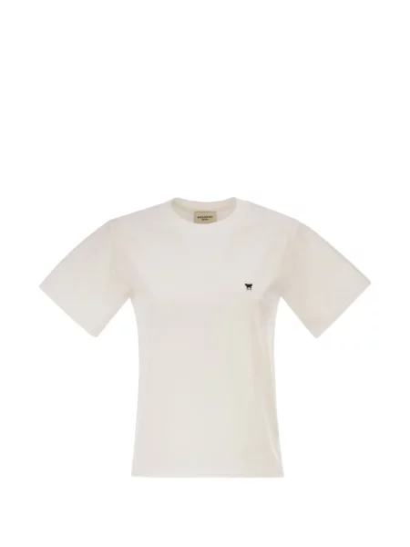Tricou Weekend Max Mara cu broderie din jerseu