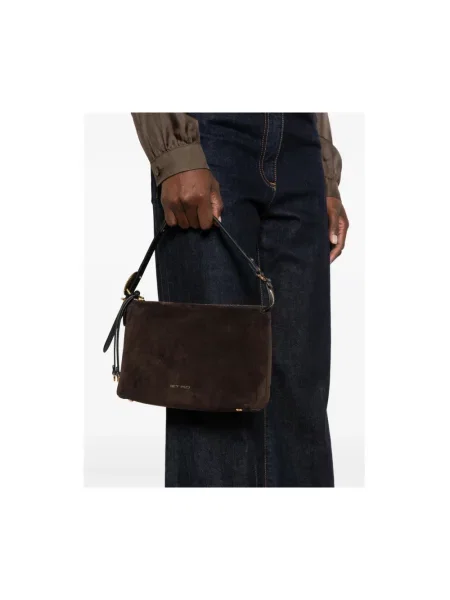 Torebka hobo Etro skórzana brązowa