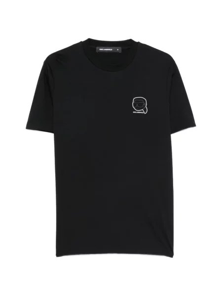 Tricou Karl Lagerfeld cu autograf negru