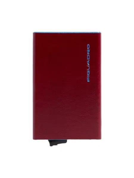 Portfel Piquadro skórzany czerwony