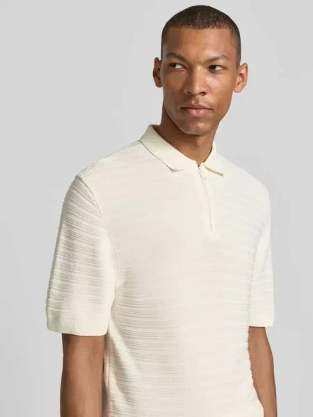 Koszulka polo o kroju regular fit z krótkim zamkiem błyskawicznym Mcneal
