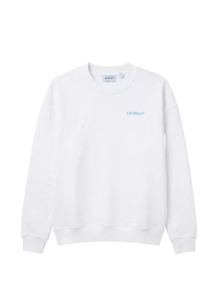 Hanorac Off-white cu imagine alb