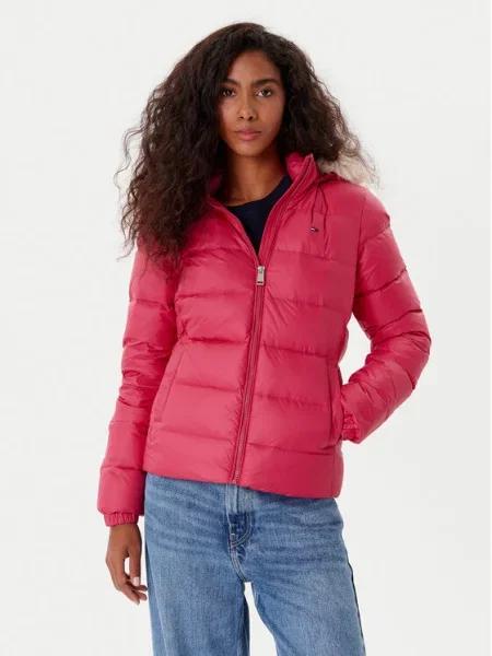 Tommy Jeans Geacă din puf Basic roșu