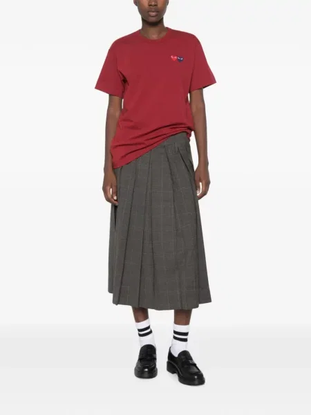 Koszulka Comme Des Garcons Play w serca czerwona