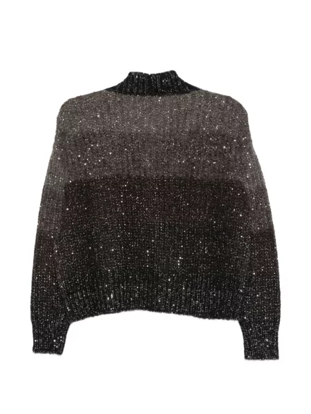 Cardigan D.exterior cu paiete negru