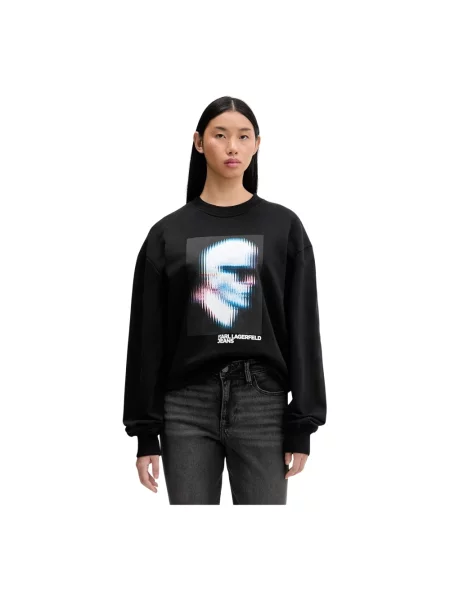 Bluza Karl Lagerfeld Jeans Relaxed Karl Sweat Black L czarna