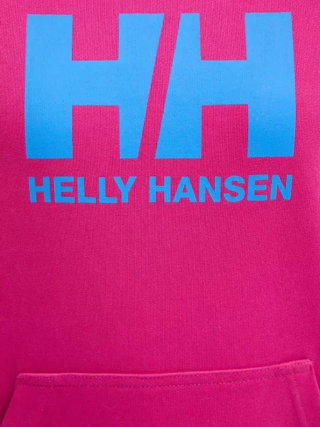 Свитер Helly Hansen с капюшоном с принтом розовый