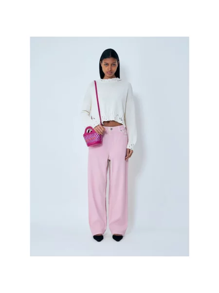 Sweter Marni z logo biały