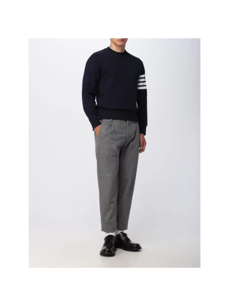 Bluza Thom Browne z paskiem niebieska