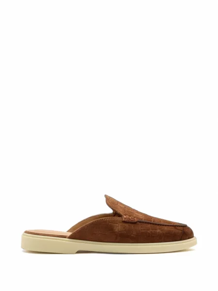 Pantofi loafer Magnanni din piele de căprioară maro