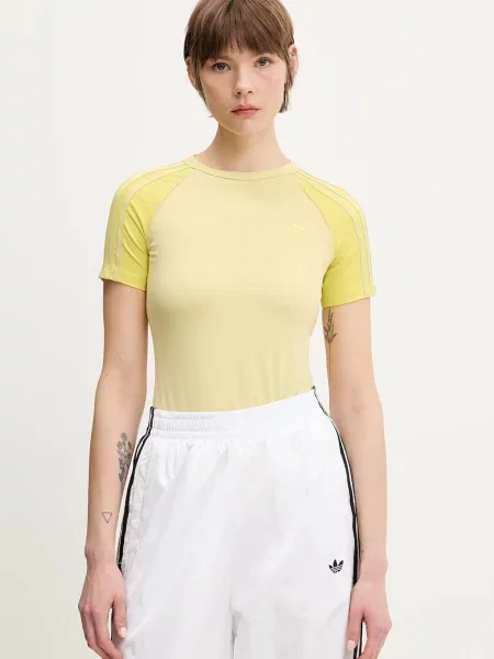 Tričko adidas Originals žlutá